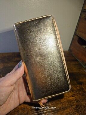 Maurices Metallic Gold Rose Gold Wallet